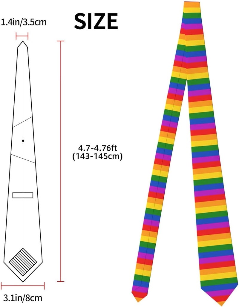 Yilad Tie for Men and Boy Novelty Fun Full Print Men's Necktie Skinny Fashion Narrow Wide - Image 2